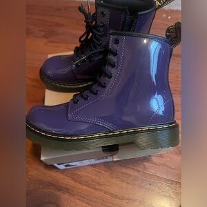 Purple Dr. Martens boots-like new